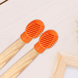 Maxbell 2x Drumstick Dampeners Portable Mute Replacement Drum Practice Tips for Drum Orange