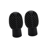 Maxbell 2x Drumstick Dampeners Portable Mute Replacement Drum Practice Tips for Drum Black