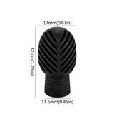 Maxbell 2x Drumstick Dampeners Portable Mute Replacement Drum Practice Tips for Drum Black