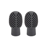Maxbell 2x Drumstick Dampeners Portable Mute Replacement Drum Practice Tips for Drum Gray