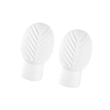 Maxbell 2x Drumstick Dampeners Portable Mute Replacement Drum Practice Tips for Drum White