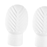 Maxbell 2x Drumstick Dampeners Portable Mute Replacement Drum Practice Tips for Drum White