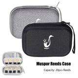 Maxbell Saxophone Reeds Case Musical Instrument Accs Reeds Case for Sax Alto Clarinet gray