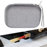 Maxbell Saxophone Reeds Case Musical Instrument Accs Reeds Case for Sax Alto Clarinet gray without pattern