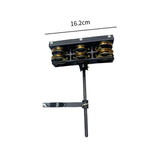 Maxbell Double Row Tambourine Mountable Tambourine for Drummers Composers Guitarists Golden Bell plate