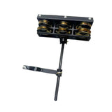 Maxbell Double Row Tambourine Mountable Tambourine for Drummers Composers Guitarists Golden Bell plate