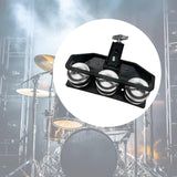 Maxbell Hi Hat Tambourine Easily Mountable Percussion for Ensemble Parties Drum Kits Black