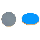 Maxbell Practice Drum Pad 12" Drum Noise Reduction Pad for Jazz Drums Snare Beginner grey