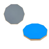 Maxbell Practice Drum Pad 12" Drum Noise Reduction Pad for Jazz Drums Snare Beginner grey