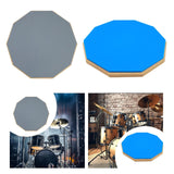 Maxbell Practice Drum Pad 12" Drum Noise Reduction Pad for Jazz Drums Snare Beginner grey