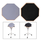 Maxbell 12 inch Portable Accessories Anti Slip Drum Pad for Snare Beginner Jazz Drums