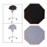 Maxbell 12 inch Portable Accessories Anti Slip Drum Pad for Snare Beginner Jazz Drums