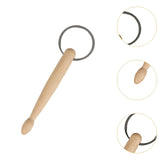 Maxbell Drum Stick Keyring Mini Wood Drumstick Keychain for Families Friends Drummer
