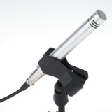 Maxbell Interview Microphone 3.5mm Audio Cable with Desktop Stand for Laptop Singing Silver