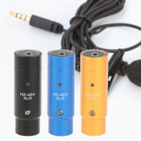 Maxbell Phantom Power Adapter Stereo for Condenser Mic Plug and Play XLR Mic Adapter Black