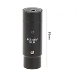 Maxbell Phantom Power Adapter Stereo for Condenser Mic Plug and Play XLR Mic Adapter Black