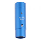 Maxbell Phantom Power Adapter Stereo for Condenser Mic Plug and Play XLR Mic Adapter Blue