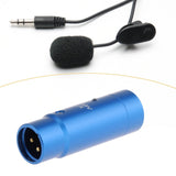 Maxbell Phantom Power Adapter Stereo for Condenser Mic Plug and Play XLR Mic Adapter Blue