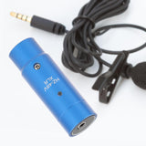 Maxbell Phantom Power Adapter Stereo for Condenser Mic Plug and Play XLR Mic Adapter Blue