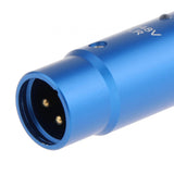 Maxbell Phantom Power Adapter Stereo for Condenser Mic Plug and Play XLR Mic Adapter Blue