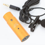 Maxbell Phantom Power Adapter Stereo for Condenser Mic Plug and Play XLR Mic Adapter Golden