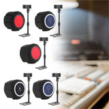 Maxbell Microphone Windscreen for 45mm-60mm Mic Foam Cover Portable Soundproof Booth Set A