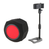 Maxbell Microphone Windscreen for 45mm-60mm Mic Foam Cover Portable Soundproof Booth Set C