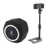 Maxbell Microphone Windscreen for 45mm-60mm Mic Foam Cover Portable Soundproof Booth Set D