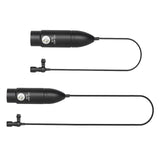 Maxbell Lapel Microphone Sturdy XLR Collar Clip Microphone for Blocking Noise Podcaster 1.5m