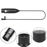Maxbell Lapel Microphone Sturdy XLR Collar Clip Microphone for Blocking Noise Podcaster 3m