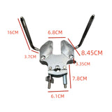 Maxbell Cymbal Holder Clamp Adjustable Accessories Metal Grabber Cymbal Arm Fittings 1 piece