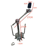 Maxbell Cymbal Holder Clamp Adjustable Accessories Metal Grabber Cymbal Arm Fittings 2 pieces