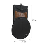 Maxbell Dumb Drum Bag 12 inch with Zipper Snare Drum Bag for Musician Beginners Tour