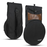 Maxbell Dumb Drum Bag 12 inch with Zipper Snare Drum Bag for Musician Beginners Tour