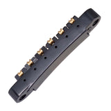 Maxbell Electric Guitar Bridge Stop Bar Tailpiece Vibrato Bridge for Electric Guitar Black