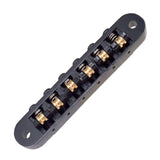 Maxbell Electric Guitar Bridge Stop Bar Tailpiece Vibrato Bridge for Electric Guitar Black