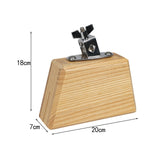 Maxbell Cow Bell Instrument Bangzi with Mount for School Competitive Sports Teaching