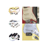 Maxbell Guitar Pickup Set 5 Gear Wheel Prewired for ST Electric Guitar Musical Instrument Yellow