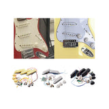 Maxbell Guitar Pickup Set 5 Gear Wheel Prewired for ST Electric Guitar Musical Instrument Yellow