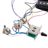 Maxbell Guitar Pickup Set 5 Gear Wheel Prewired for ST Electric Guitar Musical Instrument Black
