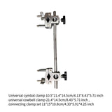 Maxbell Cymbal Holder Metal Drum Parts Drum Hardware Cymbal Arm Attachment for Spare Style E