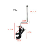 Maxbell Drum Cowbell Holder Z Shaped Rod for Tambourines Drum Set Musical Instrument B