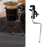Maxbell Drum Cowbell Holder Z Shaped Rod for Tambourines Drum Set Musical Instrument B