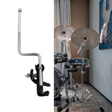 Maxbell Drum Cowbell Holder Z Shaped Rod for Tambourines Drum Set Musical Instrument B