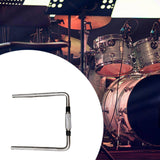 Maxbell L Shaped Rod Replacement Attachment Metal Drummer Gifts Percussion Accessory Double L