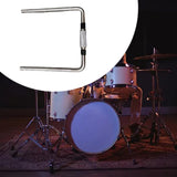Maxbell L Shaped Rod Replacement Attachment Metal Drummer Gifts Percussion Accessory Double L