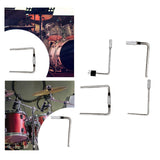 Maxbell L Shaped Rod Replacement Attachment Metal Drummer Gifts Percussion Accessory Double L