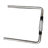Maxbell L Shaped Rod Replacement Attachment Metal Drummer Gifts Percussion Accessory Double L
