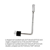 Maxbell L Shaped Rod Replacement Attachment Metal Drummer Gifts Percussion Accessory Cymbal Rod