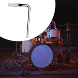 Maxbell L Shaped Rod Replacement Attachment Metal Drummer Gifts Percussion Accessory L shaped